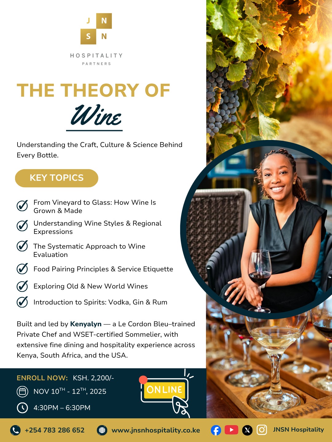 The Theory of Wine Course Poster